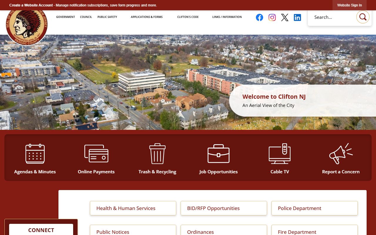 Clifton Municipal Court information from the official City of Clifton website