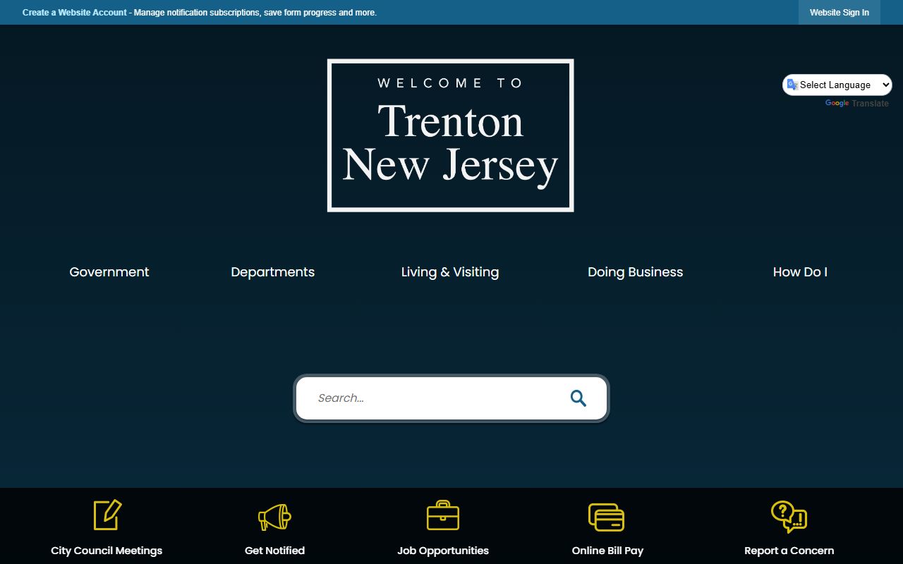 Trenton Municipal Court information from the official City of Trenton website
